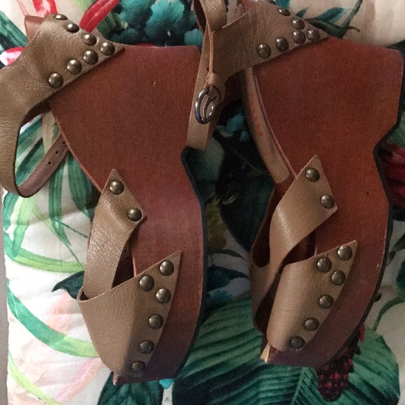 Miu Miu Wooden Wedges. - Picture 1 of 4